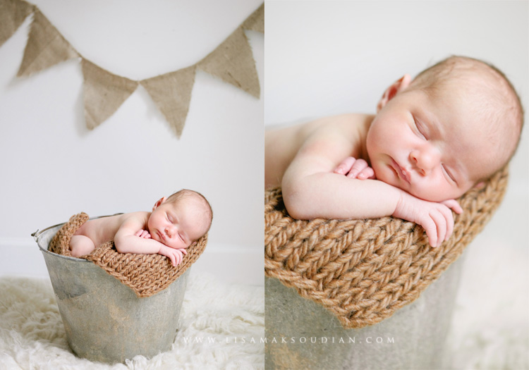 bucket newborn baby photographs, lisa maksoudian captures kid and baby photography on the central coast of california, including san luis obispo, arroyo grande, paso robles, santa barbara