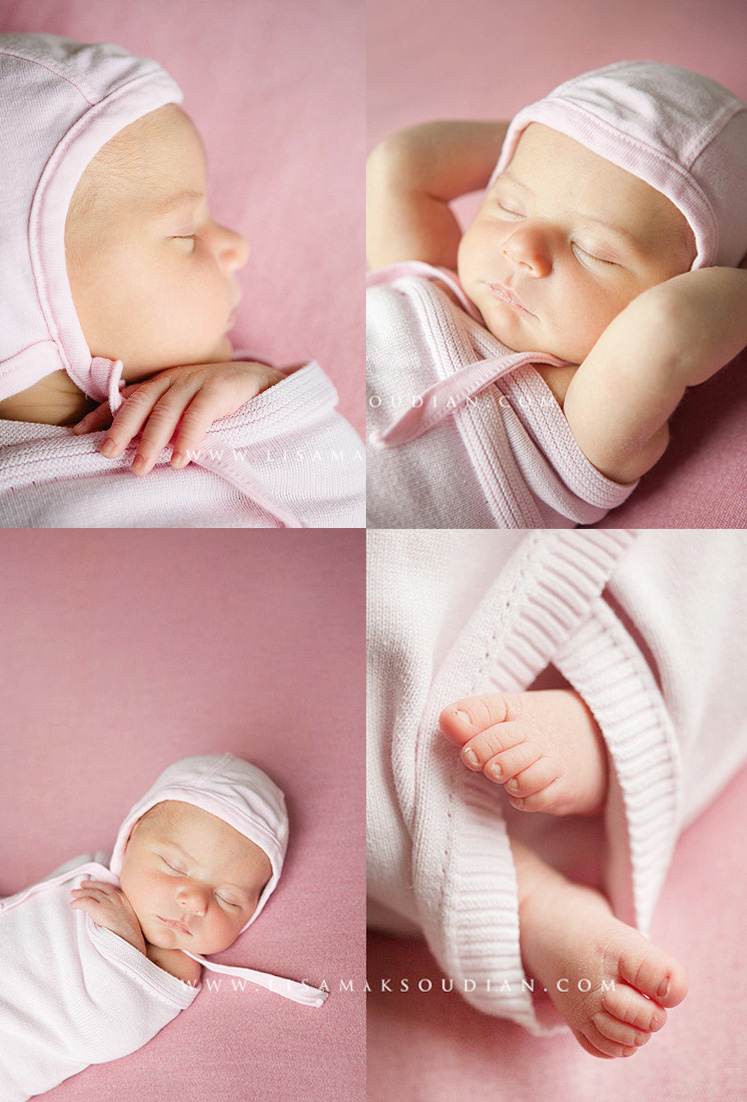 pink san luis obispo newborn photographer lisa maksoudian photographing babies, newborns and families in atascadero, pismo beach, arroyo grande, paso robles, los angeles, and sacramento